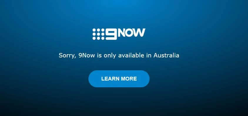 9now restricted outside australia