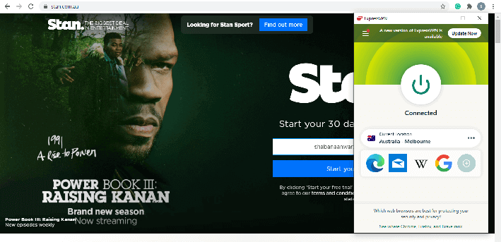 Stan tv in usa with expressvpn