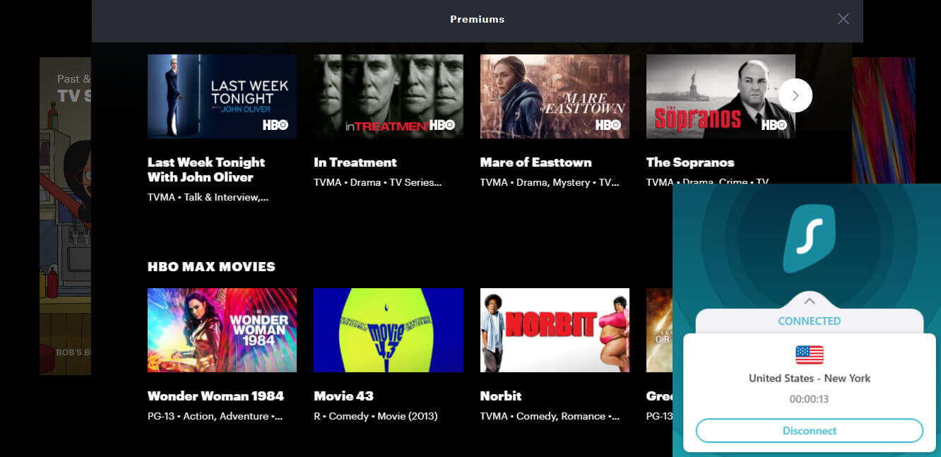Hulu in Italy with Surfshark