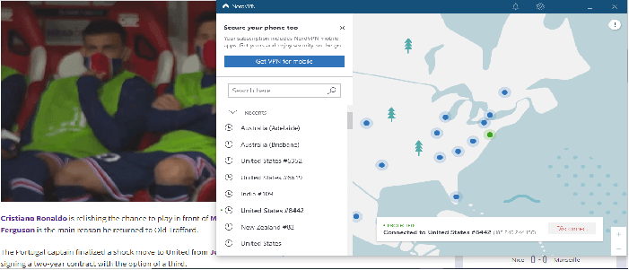 Bein sports in ireland with nordvpn