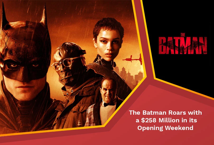 The batman roars with a $258 million