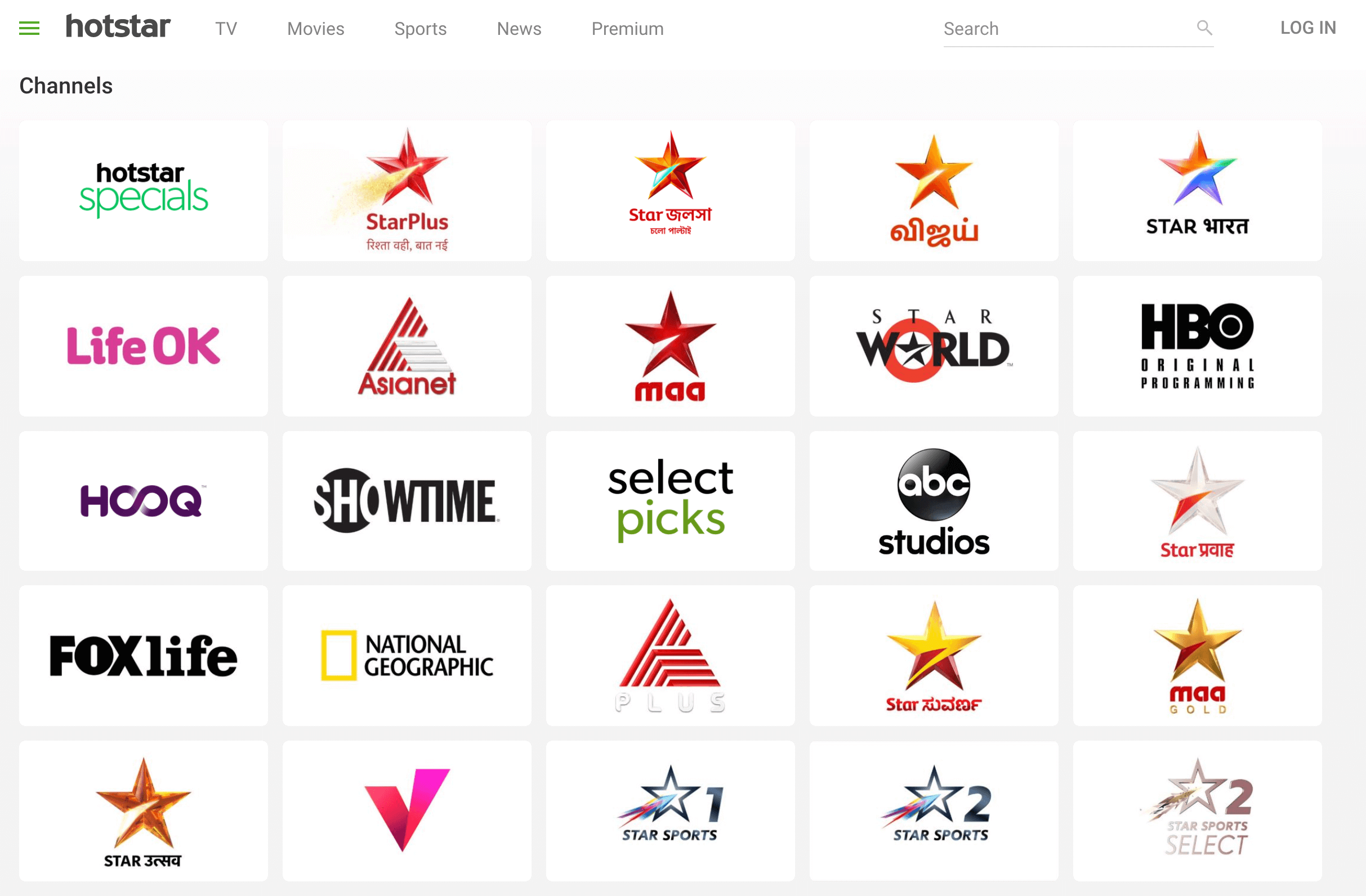 hotstar news channel list