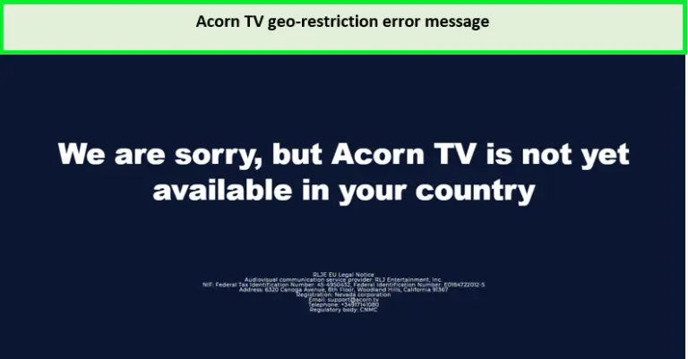Acorn tv outside usa geo-restriction error