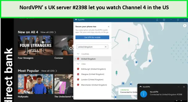 Channel 4 in usa with nordvpn