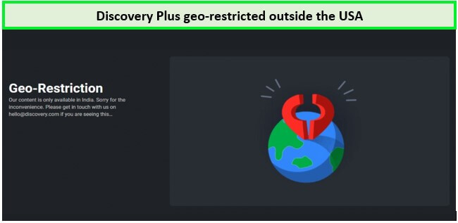 Discovery Plus in Australia Geo-Restriction Error