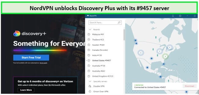 Discovery plus in canada with nordvpn