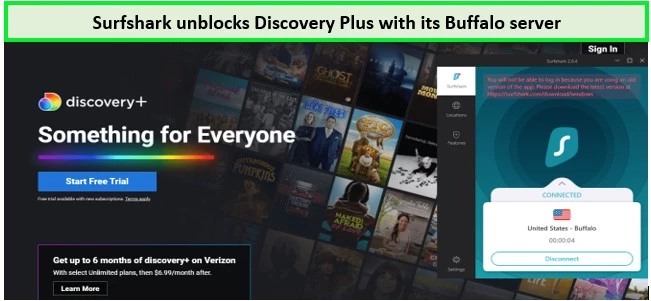 Discovery plus in canada with surfshark