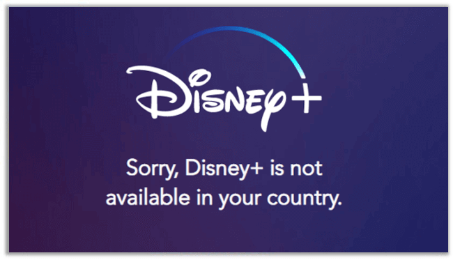 Disney plus geo restriction error