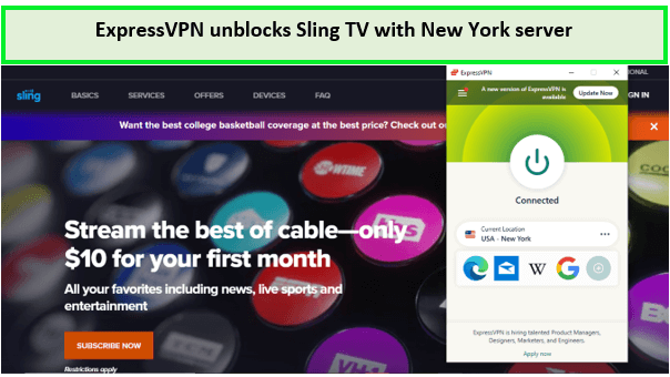 Sling tv in canada with expressvpn