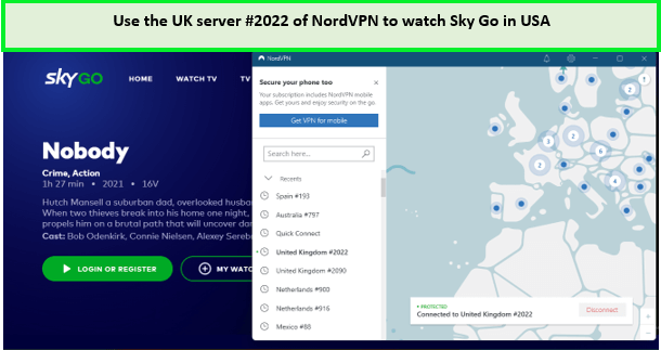 Sky go in canada with nordvpn