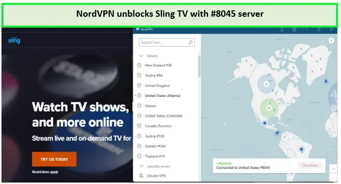 Sling tv in australia with nordvpn