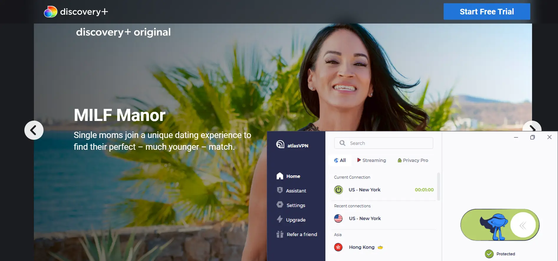 Discovery plus switzerland with atlasvpn