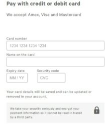 Pay with your credit card in russia